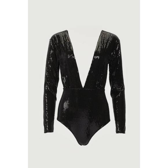 NEW IN THE MOOD FOR LOVE terry bodysuit in black - Picture 2 of 5